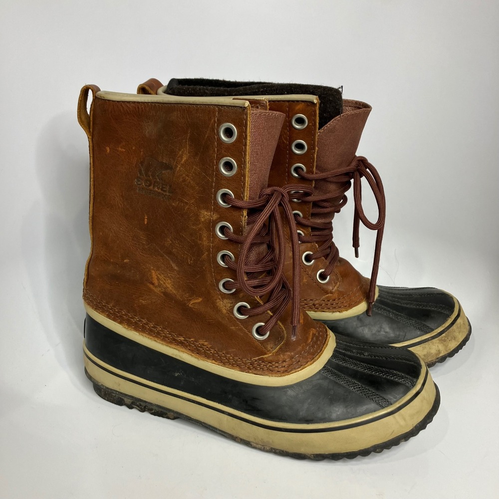 Sorel 1964 premium waterproof boots insulated leather rubber women's size 10